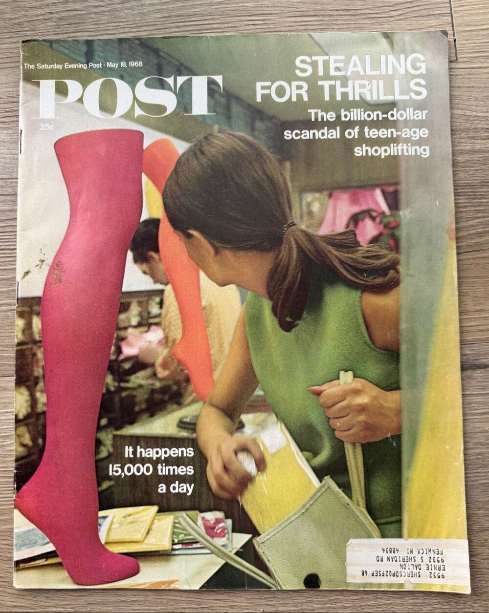 The Saturday Evening Post May 18 1968 Shoplifting Scandal American Motors Javeli